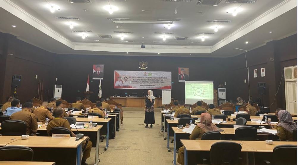 Pemkab Pelalawan Laksanakan Pelatihan Pendidikan dan Ujian Sertifikasi PBJ Pemerintah Level 1 Yang Diselenggarakan Pusdiknas